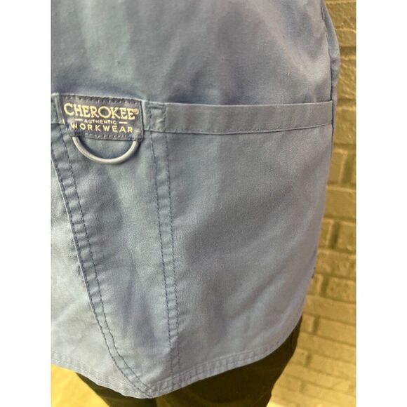 Cherokee Workwear Women Blue Scrub Top Size XS - Picture 5 of 9